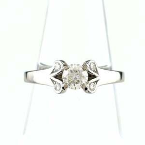 CARTIER Silver Diamond Ring